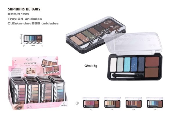 Sombra de ojos con 2 colores para cejas 24/U - Cosméticos