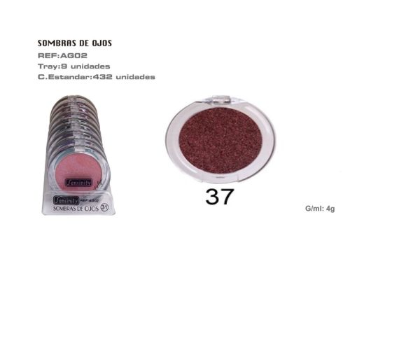 Sombra de ojos high glow marrón 9 pz - Productos de maquillaje
