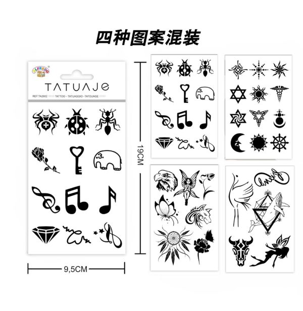 Stickers de tatuajes araña 9.5x19cm - Tatuajes temporales