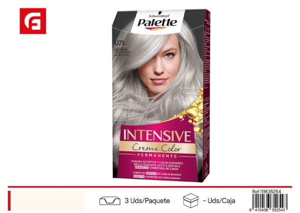 Tinte Palette Intensive N.U71 Gris Plata - Coloración capilar y cuidado personal