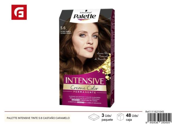 Tinte de pelo palette intensive 5.6 castaño caramelo para coloración del cabello