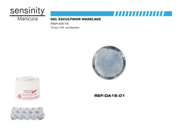 UV&LED gel sculpting 15ml incolor para uñas y esculpido
