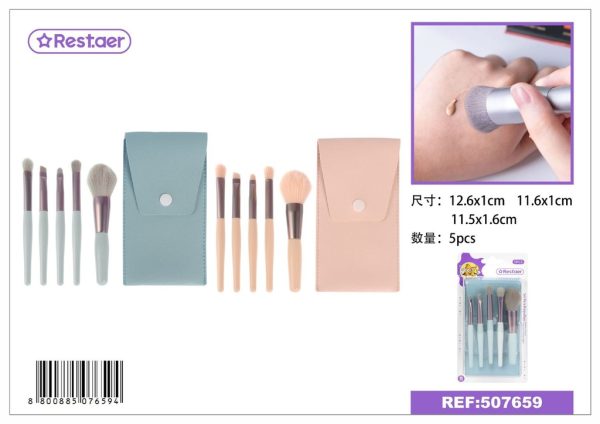 set de maquillaje (con bolsa) de 5 piezas - Accesorios de belleza