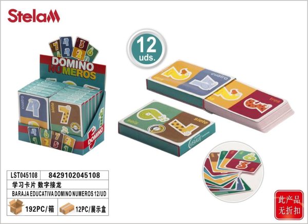 Bara de cartas Ed. Dominó Números - Juegos educativos y juguetes