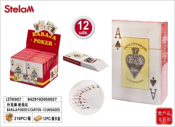 Bara poker con cartón - Juguetes de cartas