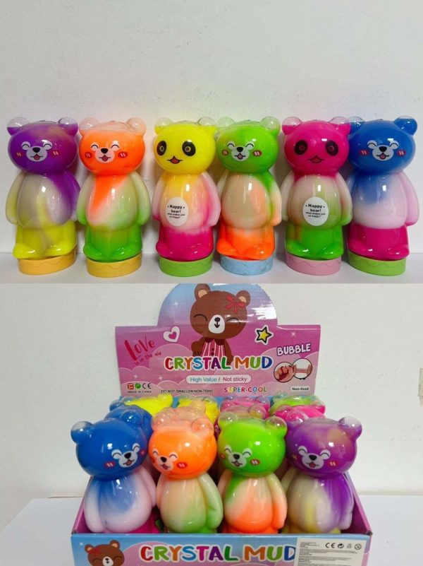 Barro cristalino Oso feliz (12) (96) - Juguete de slime