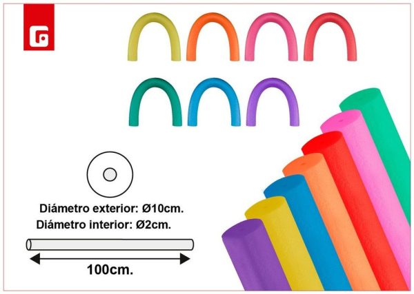Bastón acuático mega churro 100cm - Juguetes para la piscina