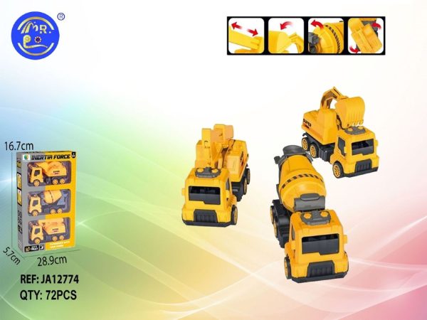 Blister camiones de construcción - Juguetes de coches