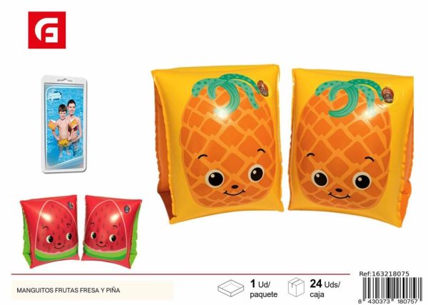 Brazaletes de frutas fresa y piña - Divertidos y seguros para niños