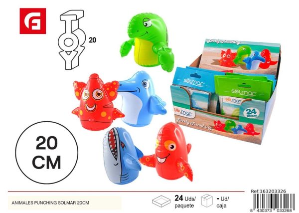Brazaletes hinchables animales punching Solmar 20 cm - Seguridad en el agua