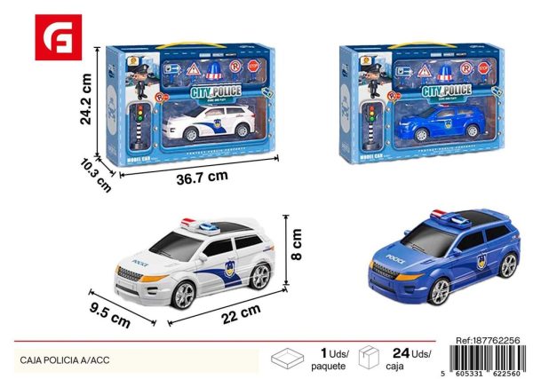 Caja juguete policía A/ACC - Juguetes de coches