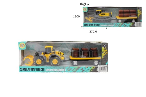 Camión con accesorios de fricción 37x13x8cm - Juguete de vehículos