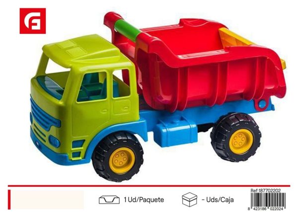 Camión dumper de 49 cm en colores - Juguetes para la playa