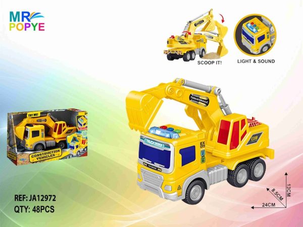 Camión excavadora con luz y sonido 1:20 - Juguetes de construcción