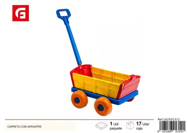Carreta de juguete con arrastre para la playa - Accesorios divertidos