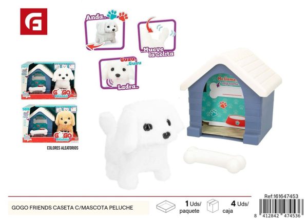 Casa con mascota peluche Gogo Friends - Juguete interactivo para amantes de los animales