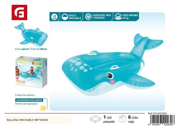 Chaleco hinchable ballena 168*140 cm - Flotadores para el verano