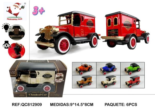 Coche de metal con inercia y luz - Juguetes de coches y diversión