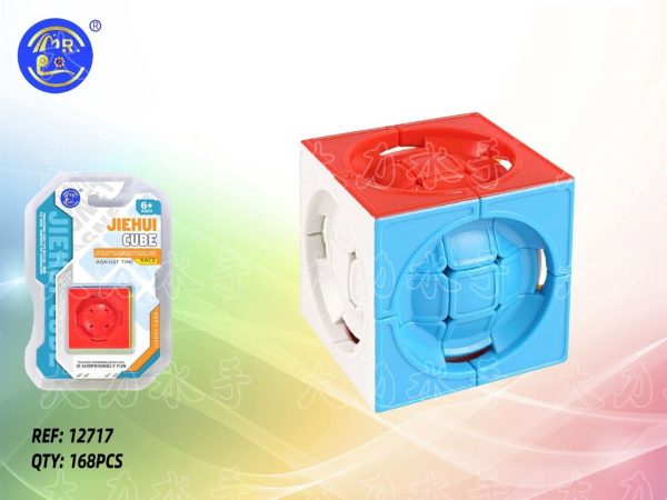 Cubo de Rubik tipo bola mágica (168) - Juguetes