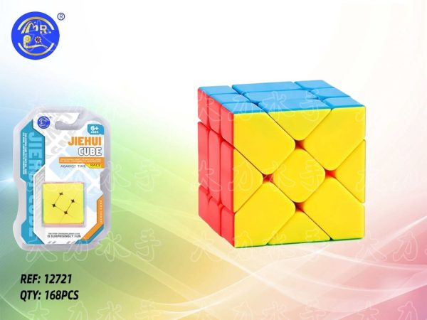 Cubo de Rubik tipo rueda de colores (168) - Juguetes