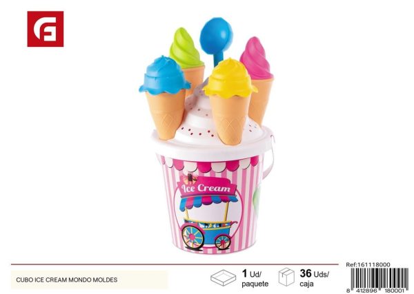 Cubo de helado Mondo + moldes para playa - Accesorios de verano