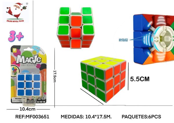 Cubo mágico 3x3 para competición- Juguetes lúdicos y desafíos