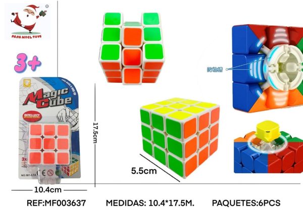 Cubo mágico cerrado para competición 3x3 - Juguete para desarrollar concentración