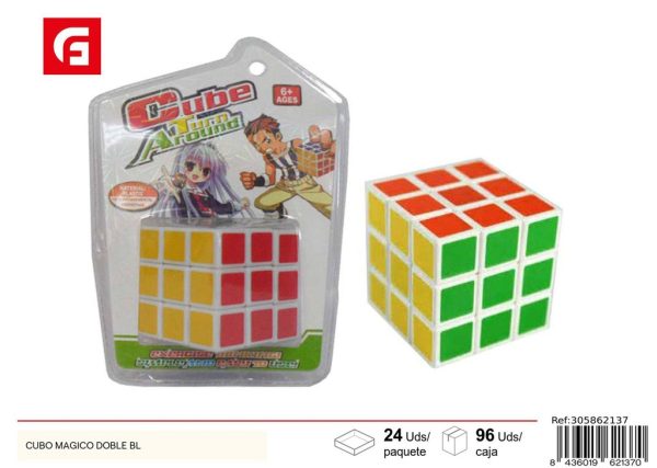 Cubo mágico doble BL - Juguete desafiante para todas las edades