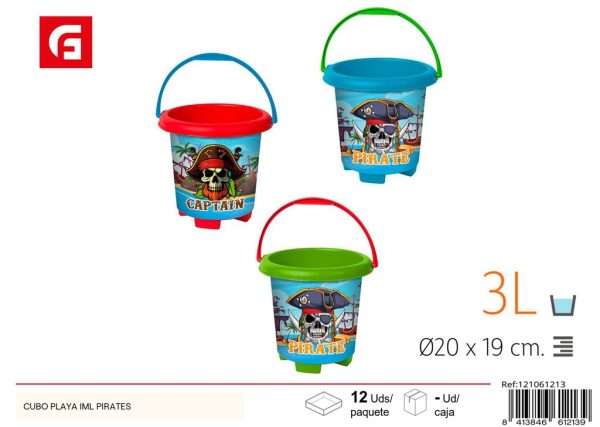 Cubo playa IML piratas - Diversión infantil