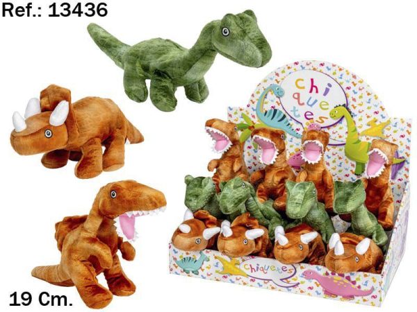 Dinosaurios 19 cm en 3 surtidos - Juguetes de peluche