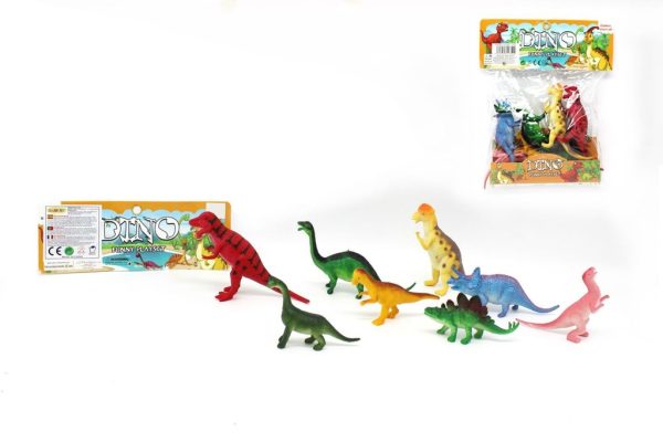 Dinosaurios 30x24 cm - Set de dinosaurios de goma