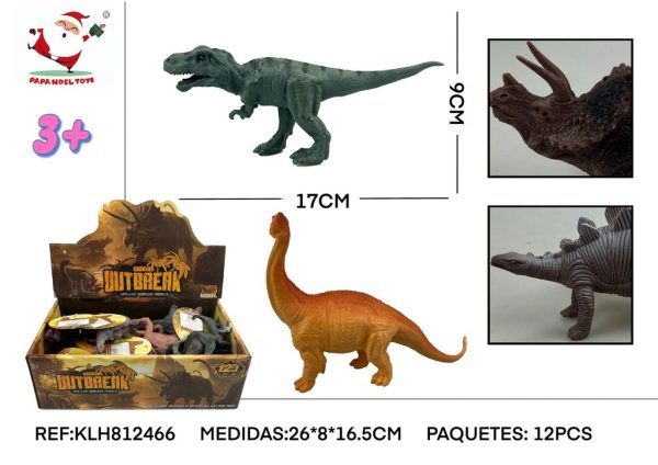 Dinosaurios en expositor 5” EXP.12 - Juguete de colección sobre dinosaurios