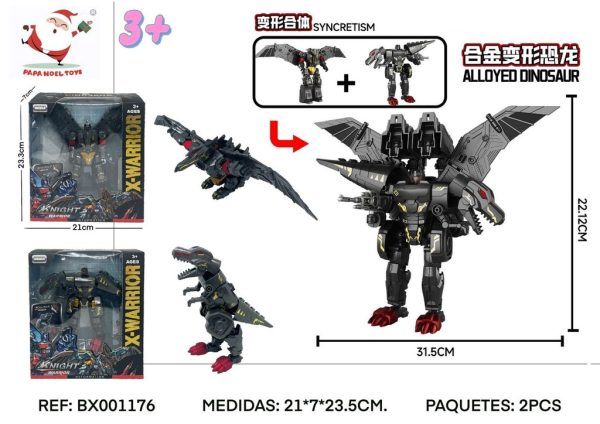 Dinosaurios robots de transformación - Juguete educativo para explorar la prehistoria