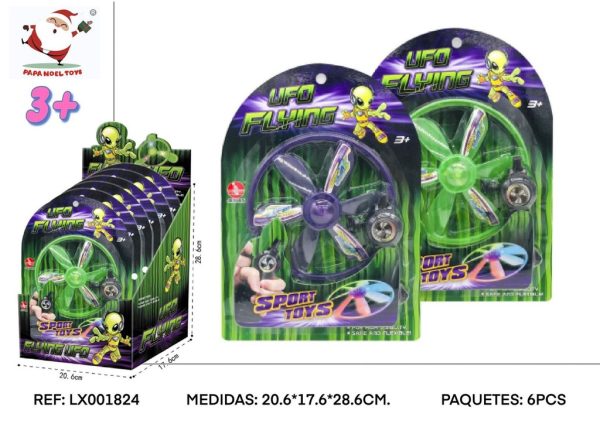Disco volador con luz - Juguetes de aire libre