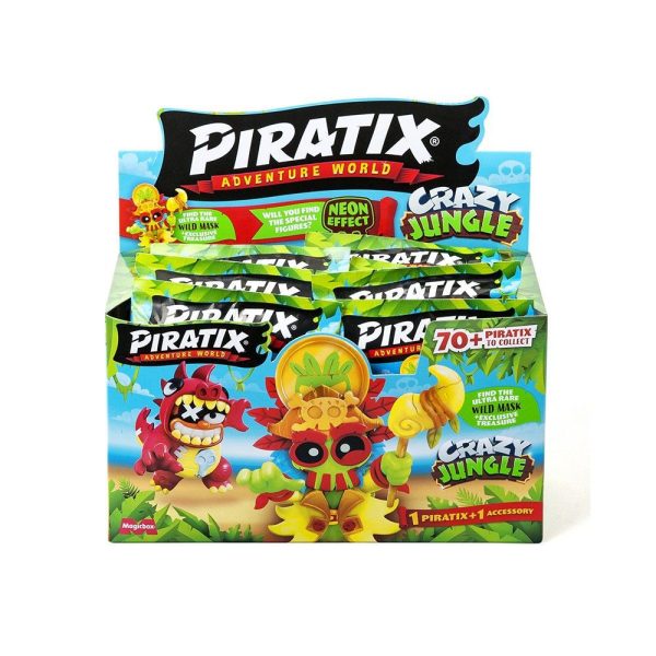 Display de 24 unidades de PIRATIX - Jungle Crazy - Juguetes de moda y coleccionables