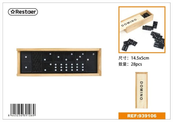 Dominó de melamina 28 pcs 14.5*5 cm - Juegos de mesa