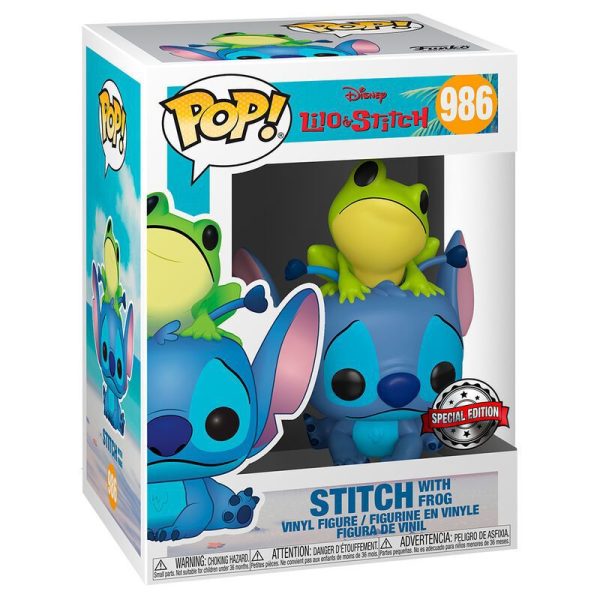 FUNKO POP Lilo & Stitch - Stitch con rana - Figura de colección