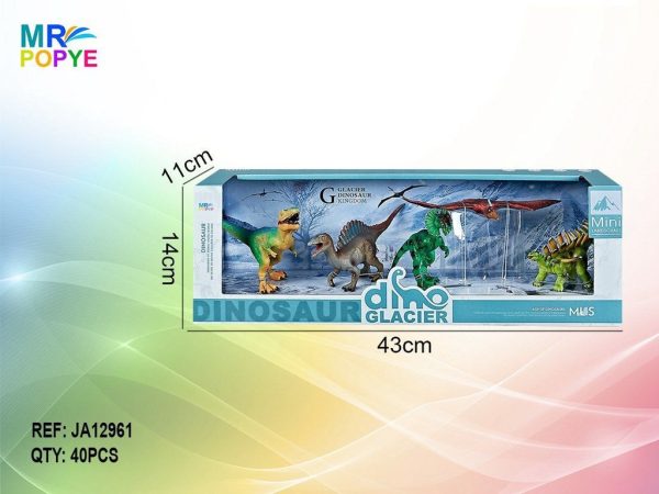 Figura de dinosaurio - Escena de dinosaurios en el hielo (40) - Juguetes de dinosaurios