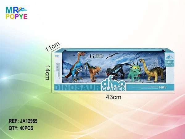Figura de dinosaurio - Escena de dinosaurios en el hielo (40) - Juguetes de dinosaurios - Imagen 2