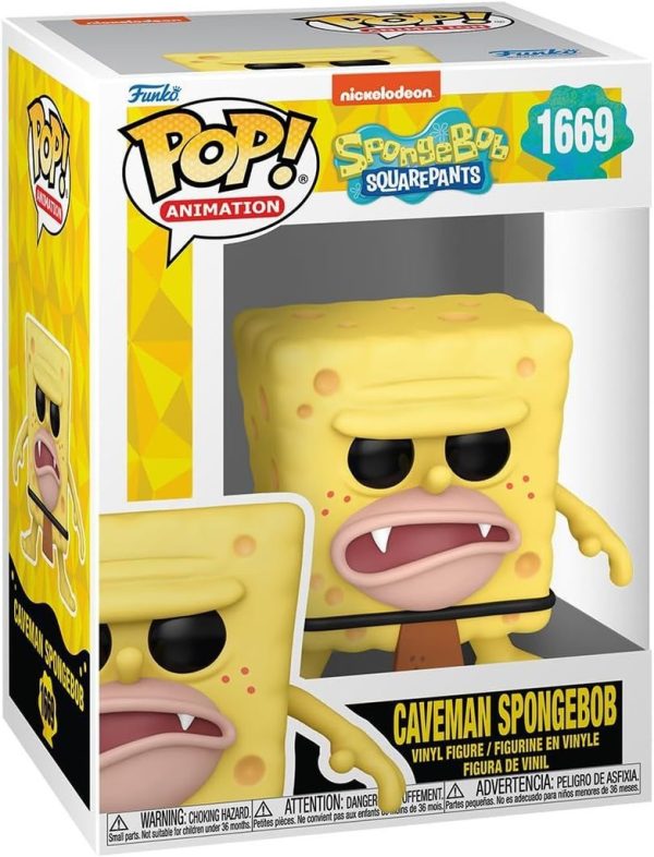 Figurita Funko Pop Bob Esponja Caveman - Artículos de colección de Bob Esponja