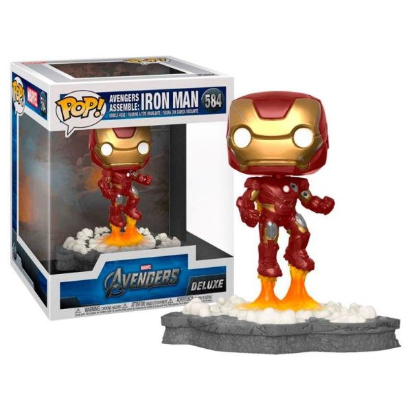 Figurita Funko Pop Deluxe Marvel Los Vengadores Iron Man Assemble - Artículos de colección