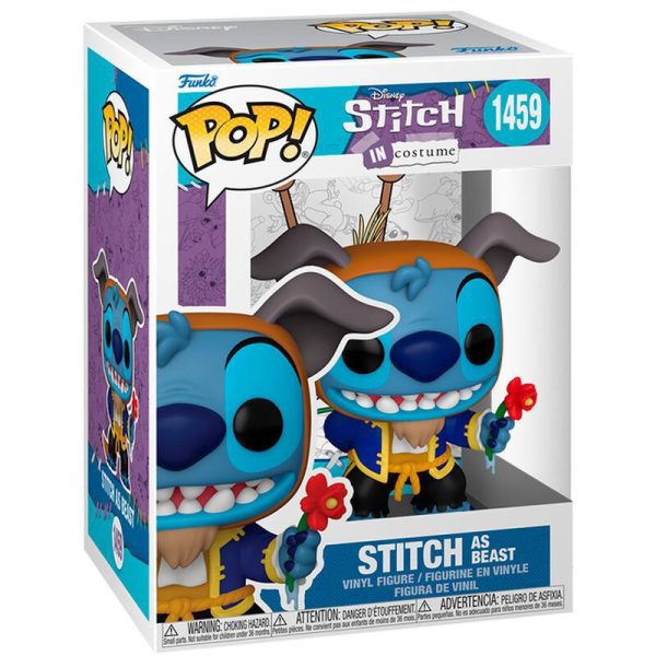 Figurita Funko Pop Stitch como Bestia - Artículos coleccionables de Disney