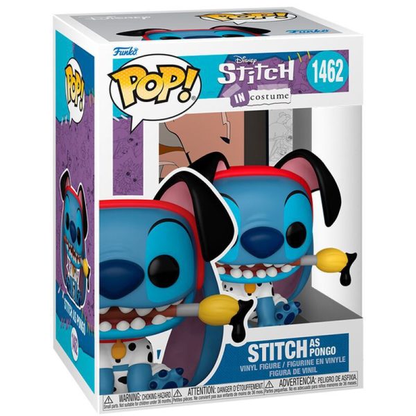 Figurita Funko Pop Stitch como Pongo - Juguetes de Disney y coleccionables