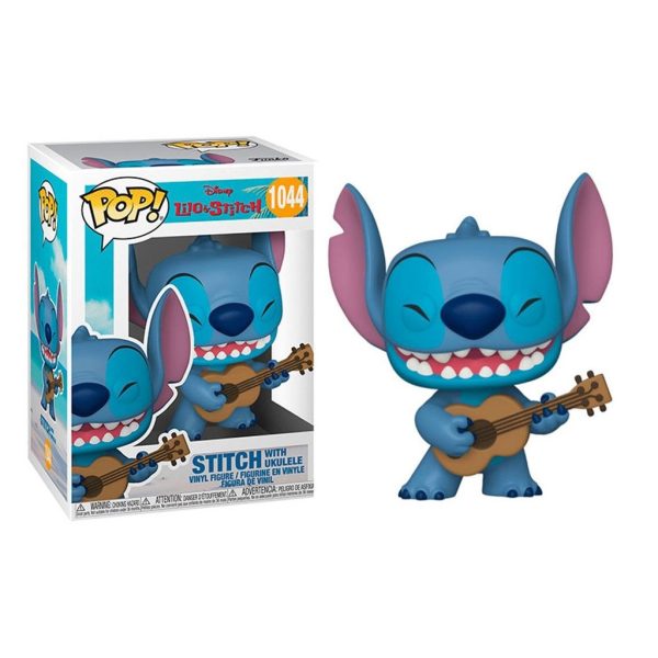Figurita Funko Pop Stitch con Ukelele - Juguetes de colección de Disney