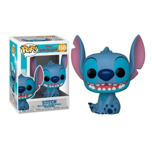 Figurita Funko Pop Stitch sentado sonriendo - Figuras para colección de Disney