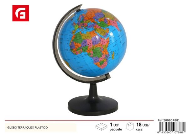 Globo terráqueo plástico - Herramienta educativa para aprender geografía