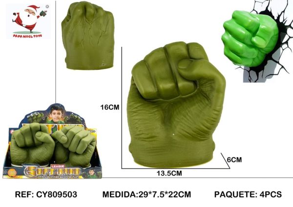 Guantes de Superhéroe Hulk - Juguetes de superhéroes y disfraces