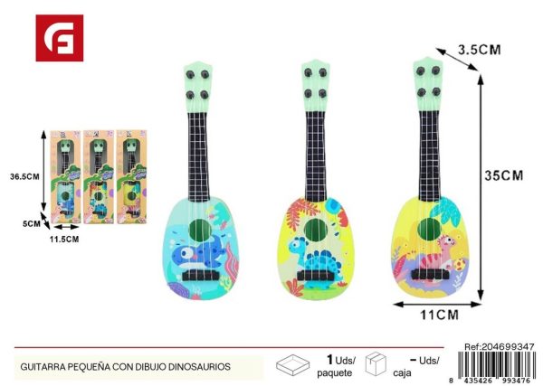 Guitarra pequeña con dibujo de dinosaurios - Juguetes educativos