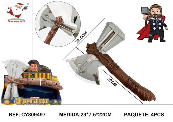 Hacha de Superhéroe Thor - Juguetes de superhéroes y accesorios