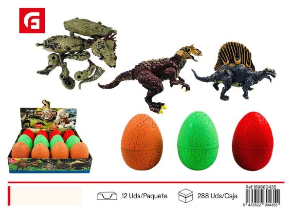 Huevo de dinosaurio agrietado EXP.12 - Juguete de curiosidad prehistórica